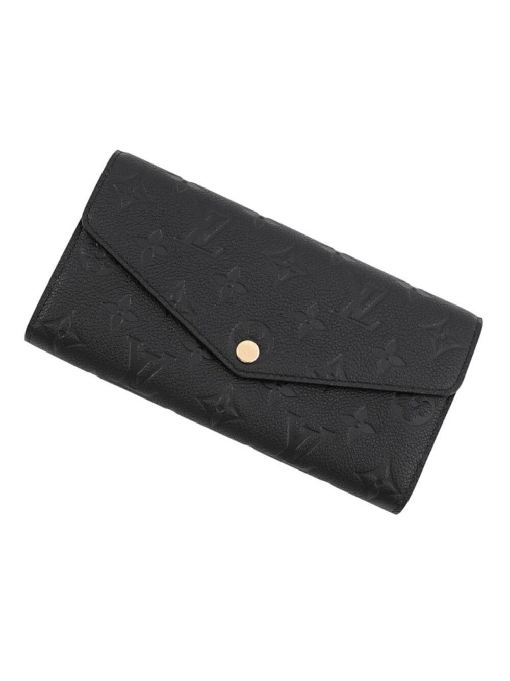 Louis Vuitton Wallet Monogram Empreinte Portefeuille Sarah Black